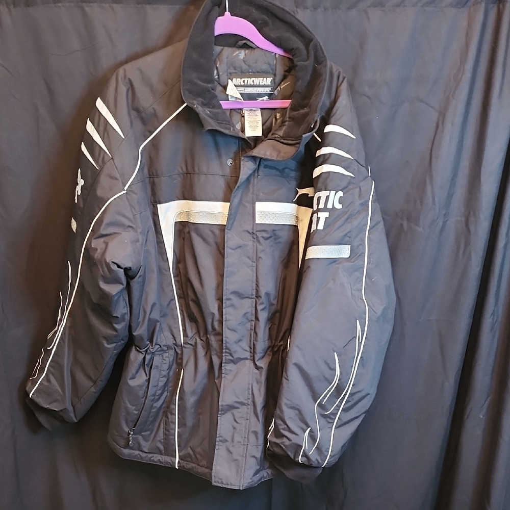 Snowmobile Black Artic Cat Jacket